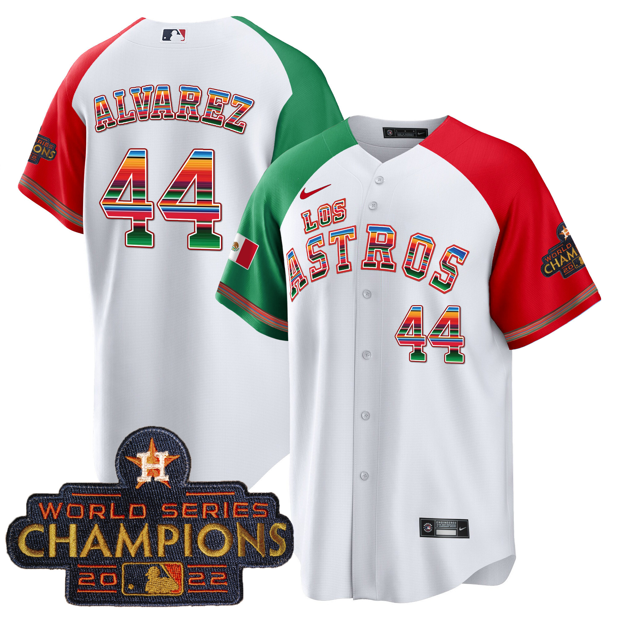 Yordan Álvarez Men's Houston Astros Los Houston Astros Mexico Alternate Jersey - All Stitched