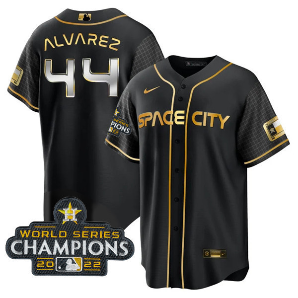 Yordan Álvarez Women's Houston Astros 2022 World Series Champions Player Cool Space City Jersey - All Stitched