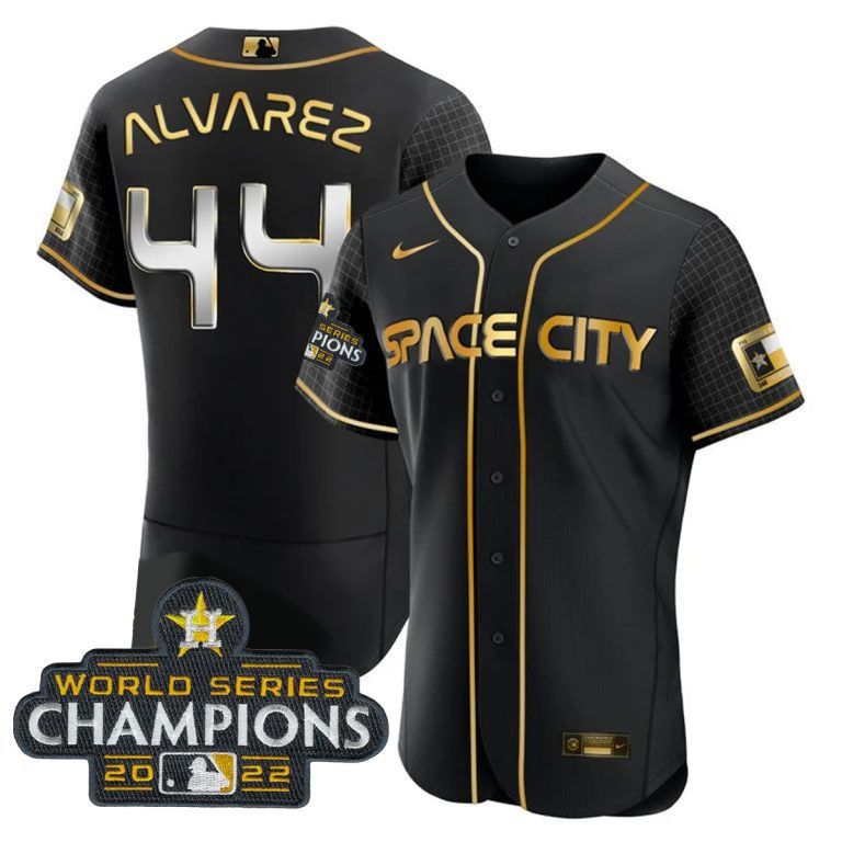 Yordan Álvarez Women's Houston Astros 2022 World Series Champions Player Flex Space City Jersey - All Stitched