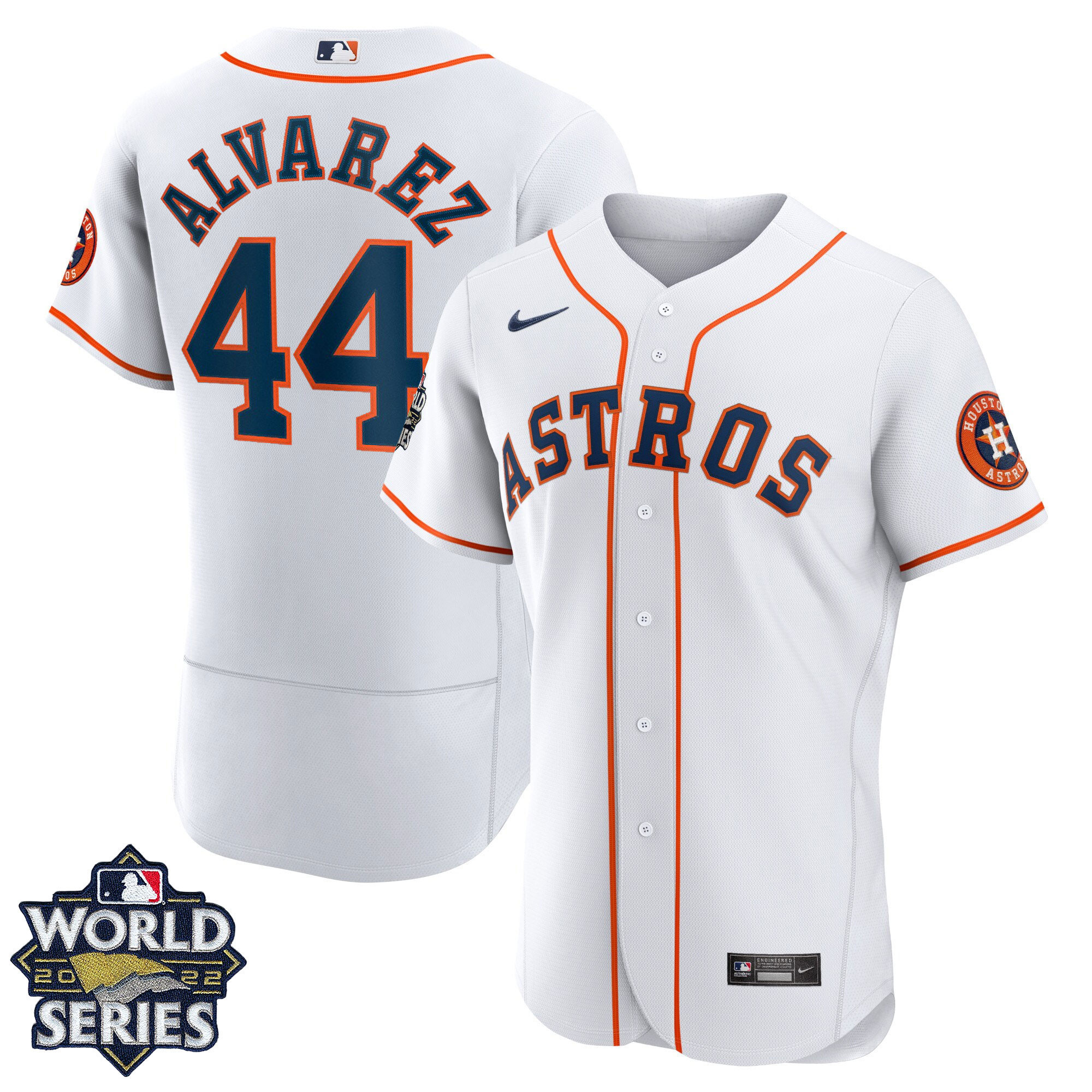 Yordan Álvarez Women's Houston Astros 2022 World Series Player Flex Home Jersey - All Stitched