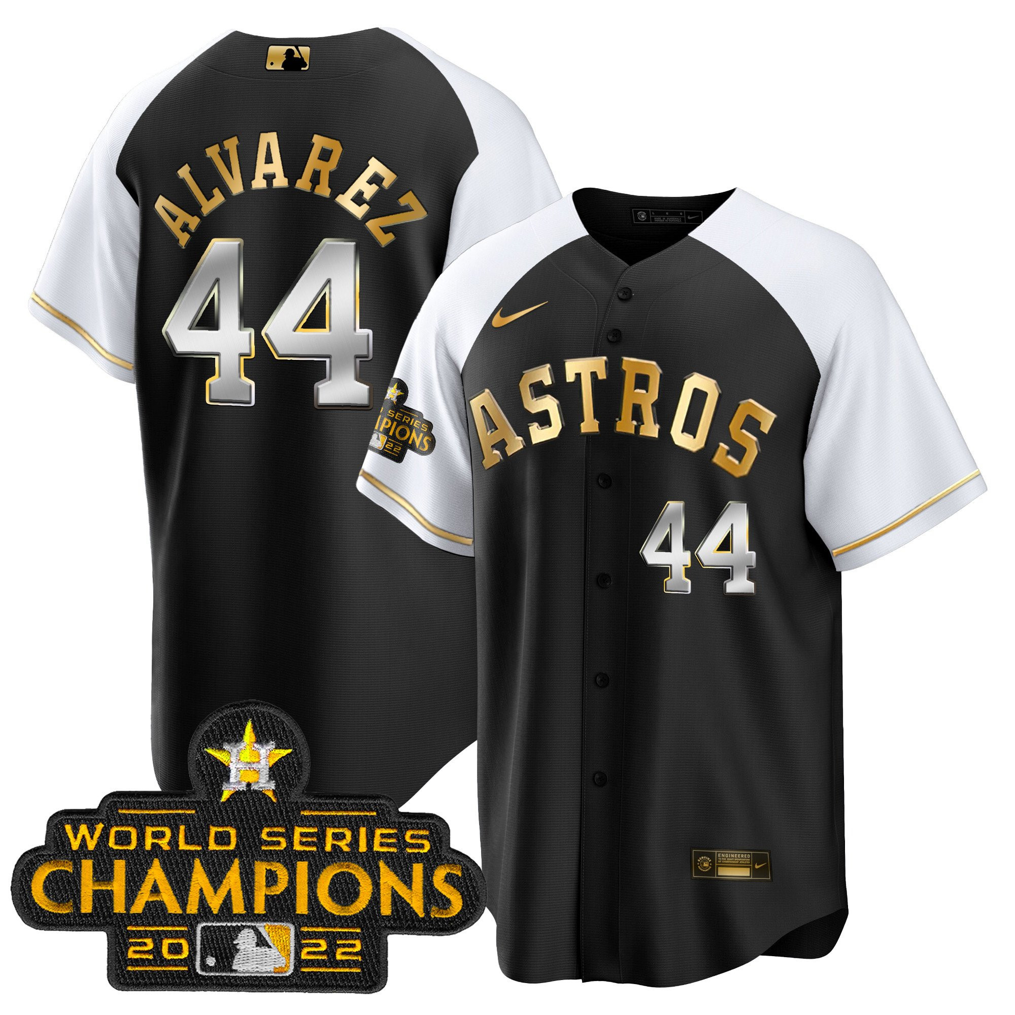 Yordan Álvarez Youth's Houston Astros 2023 Gold Cool Base Collection Alternate Jersey - All Stitched