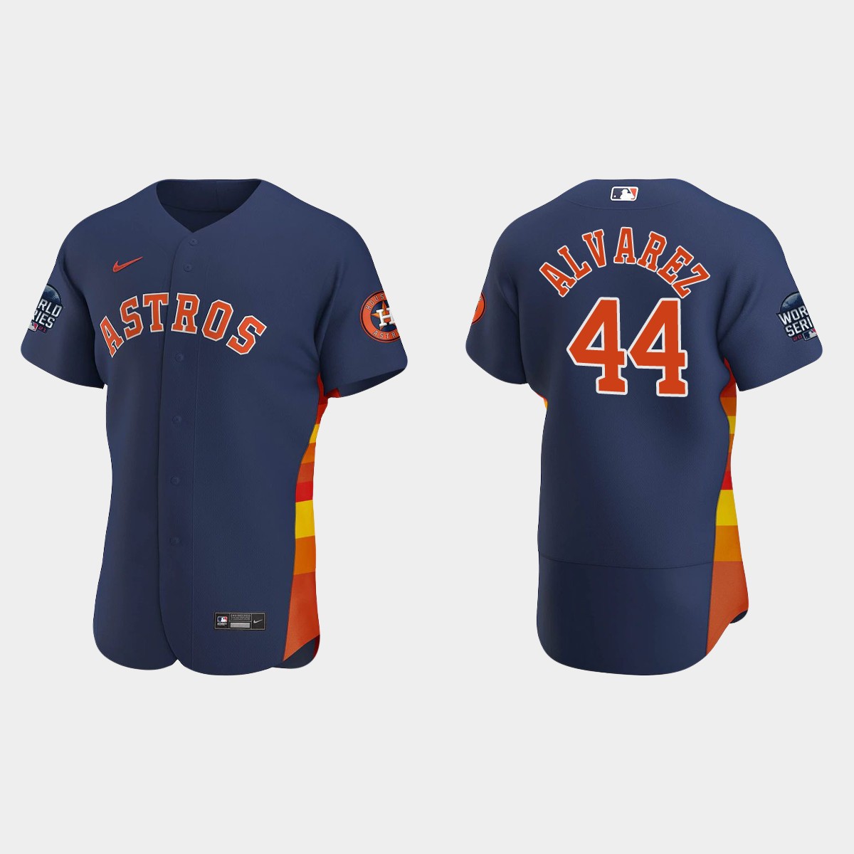 Yordan Alvarez Houston Astros 2021 World Series Jersey - Navy