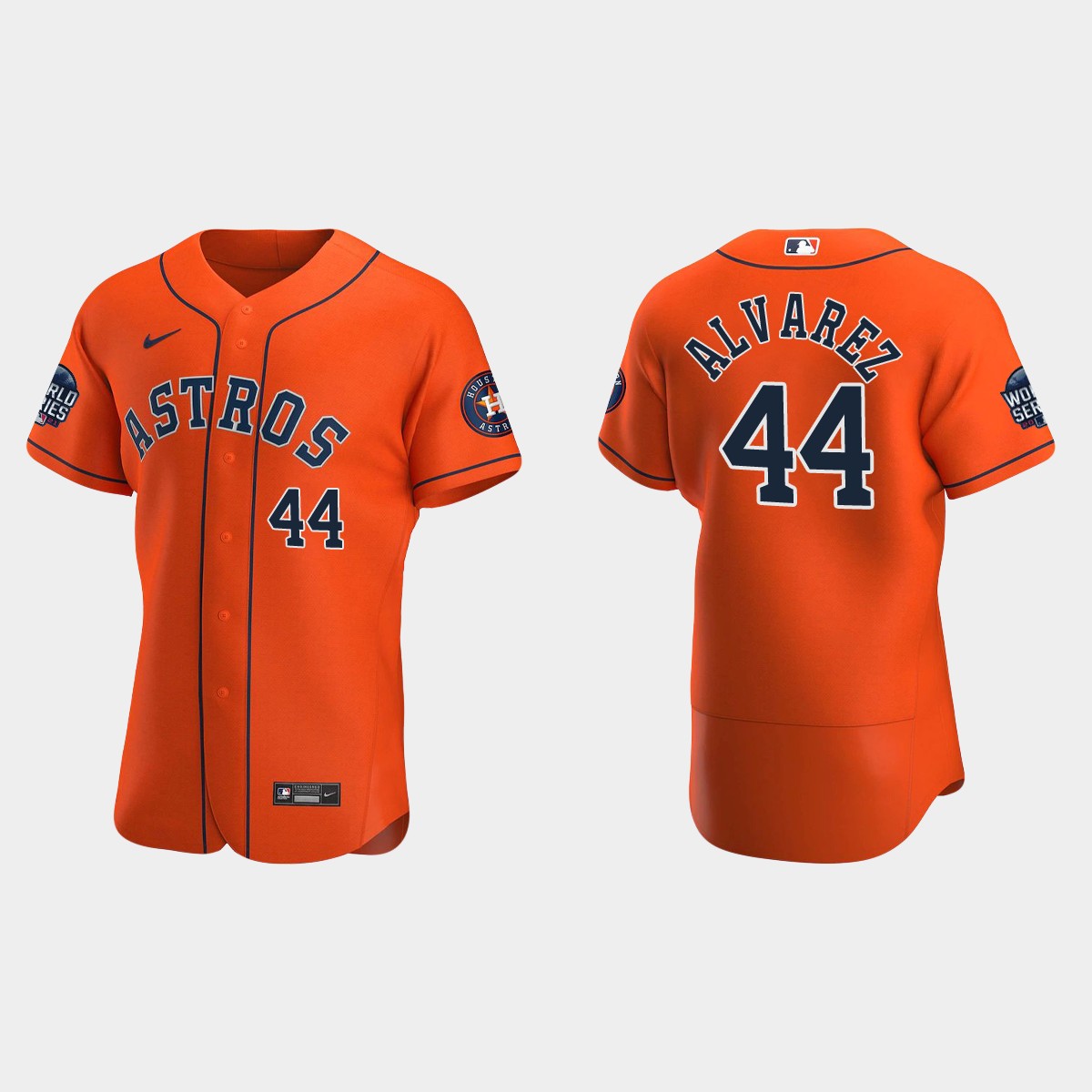Yordan Alvarez Houston Astros 2021 World Series Jersey - Orange