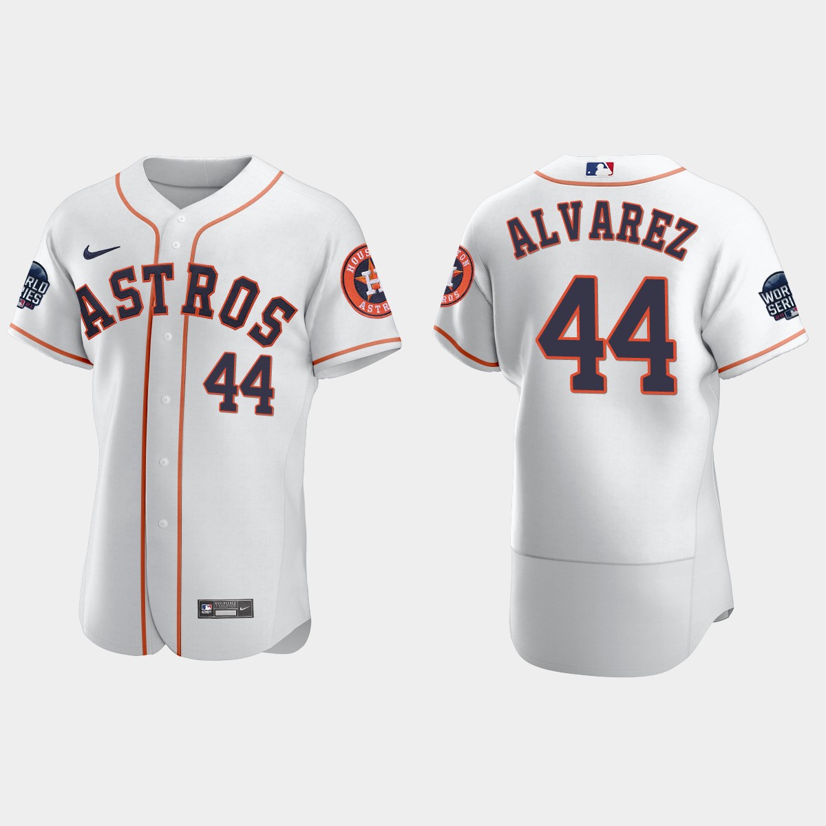 Yordan Alvarez Houston Astros 2021 World Series Jersey - White