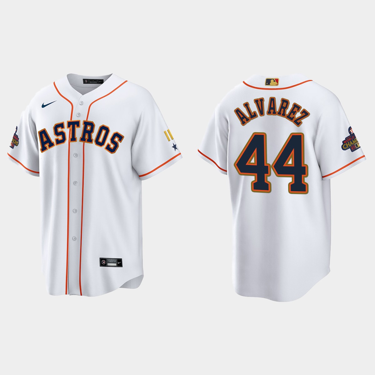 Yordan Alvarez Houston Astros 2023 Gold Program Jersey - White