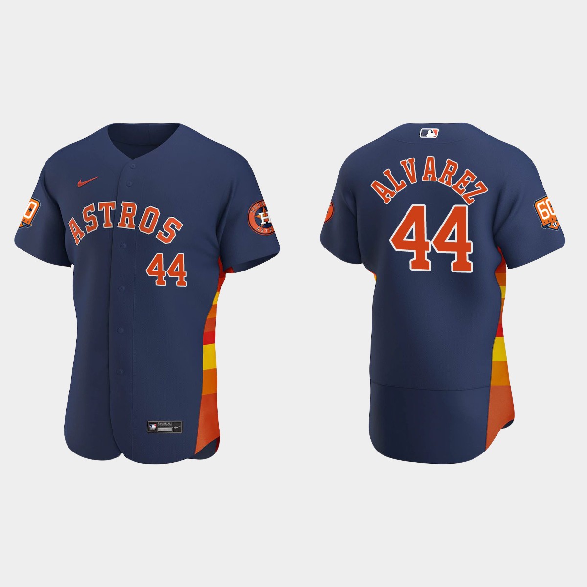 Yordan Alvarez Houston Astros 60th Anniversary Jersey - Navy