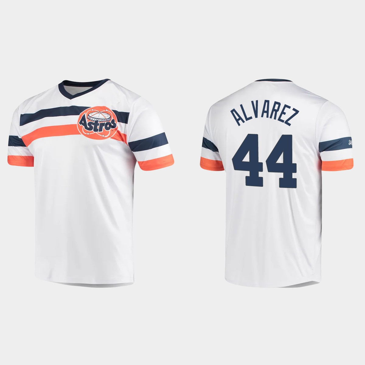 Yordan Alvarez Houston Astros Cooperstown Collection V-Neck Jersey - White