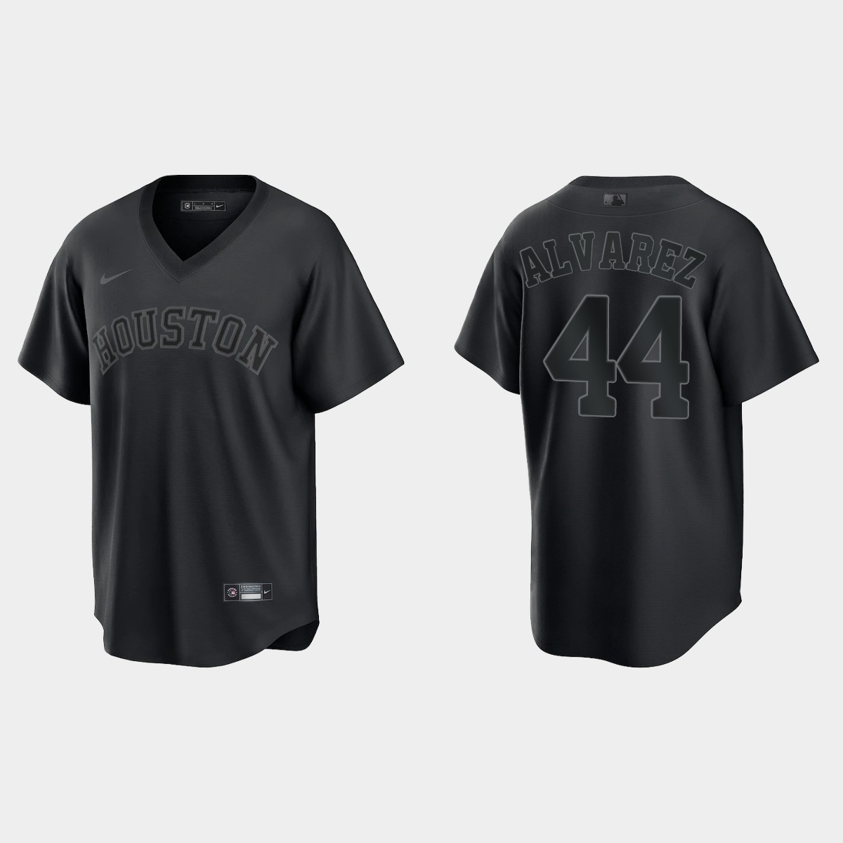 Yordan Alvarez Houston Astros Pitch Black Fashion Jersey - Black