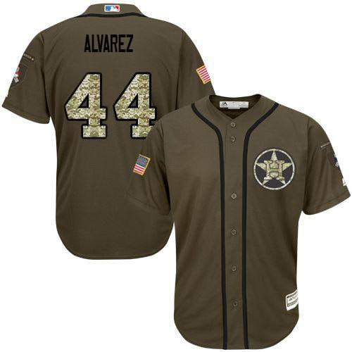 Yordan Alvarez Houston Astros Salute To Service Flex Base Jersey - All Stitched