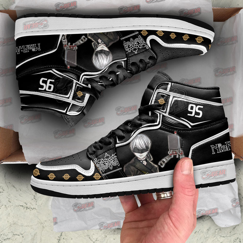 YoRHa 9-gou S-gata JD Sneakers Shoes For Fans, Air Jordan Hightop