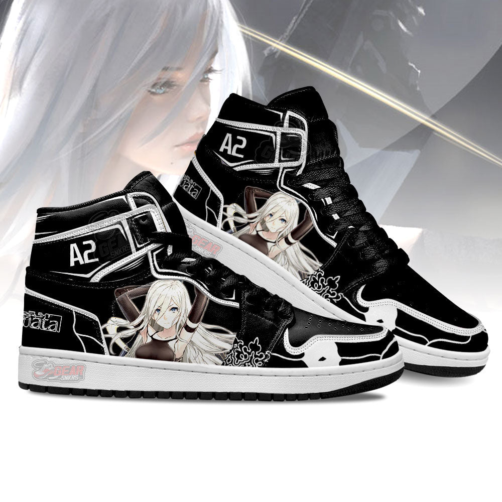 YoRHa A-gata 2-gou JD Sneakers Shoes For Fans, Air Jordan Hightop