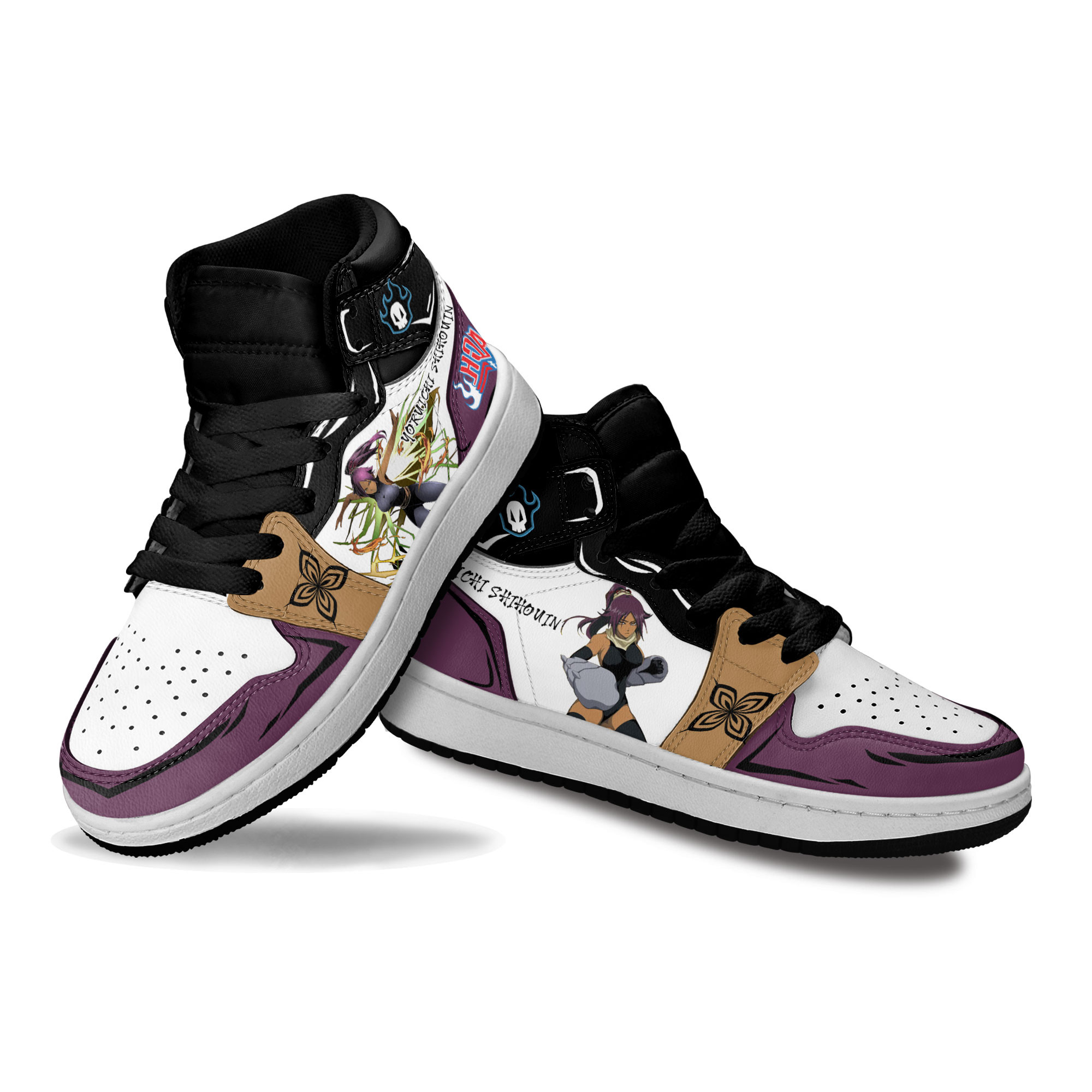 Yoruichi Shihouin Kids Sneakers Custom Anime Bleach Shoes For Kids