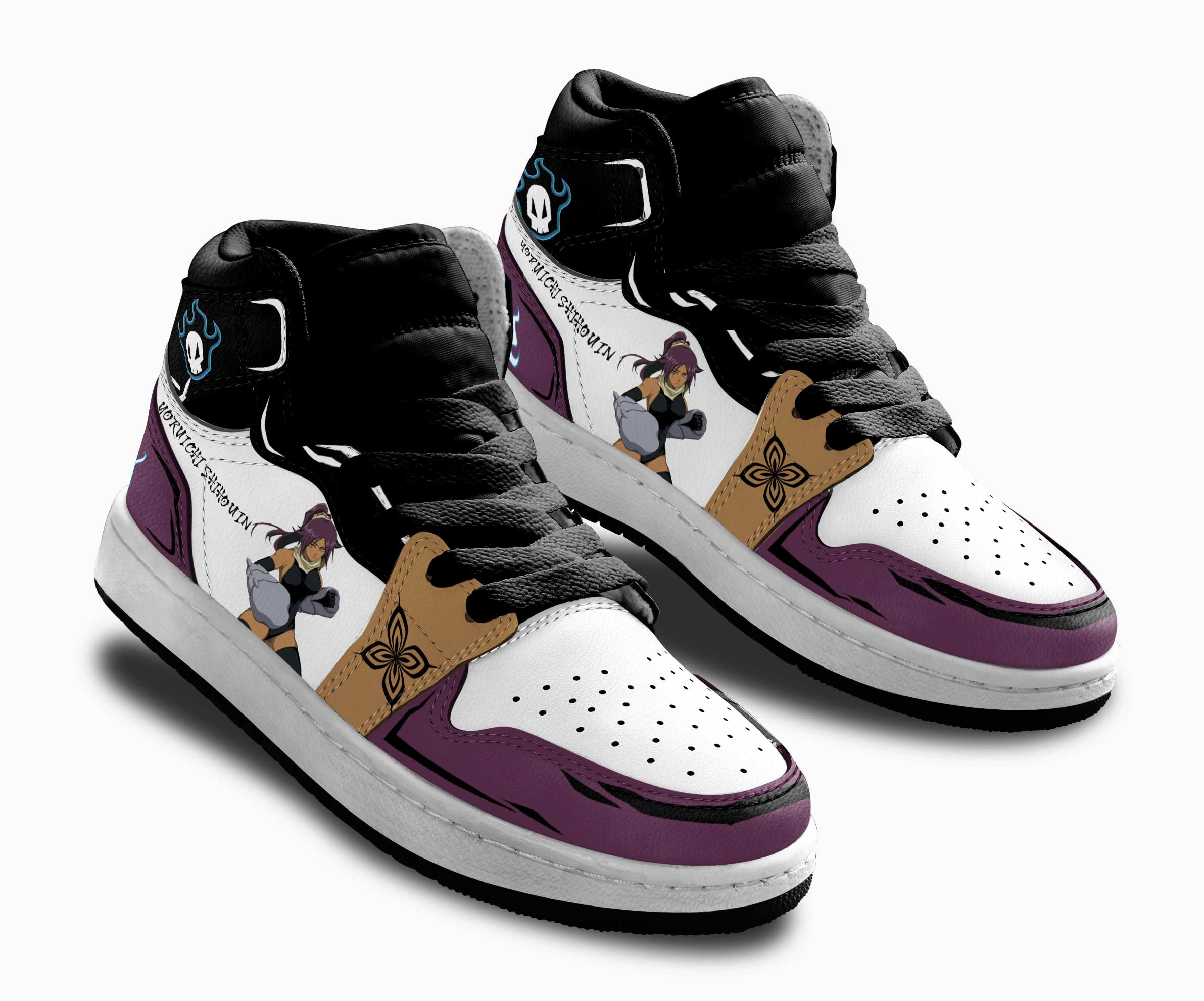Yoruichi Shihouin Kids Sneakers Custom Anime Bleach Shoes For Kids