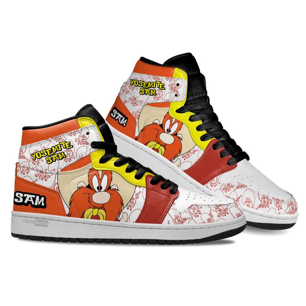 Yosemite Sam J1 Shoes For Cartoon Fans Sneakers, Air Jordan Hightop
