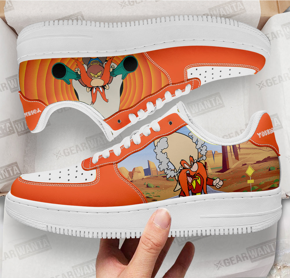 Yosemite Sam Looney Tunes Custom Air Sneakers