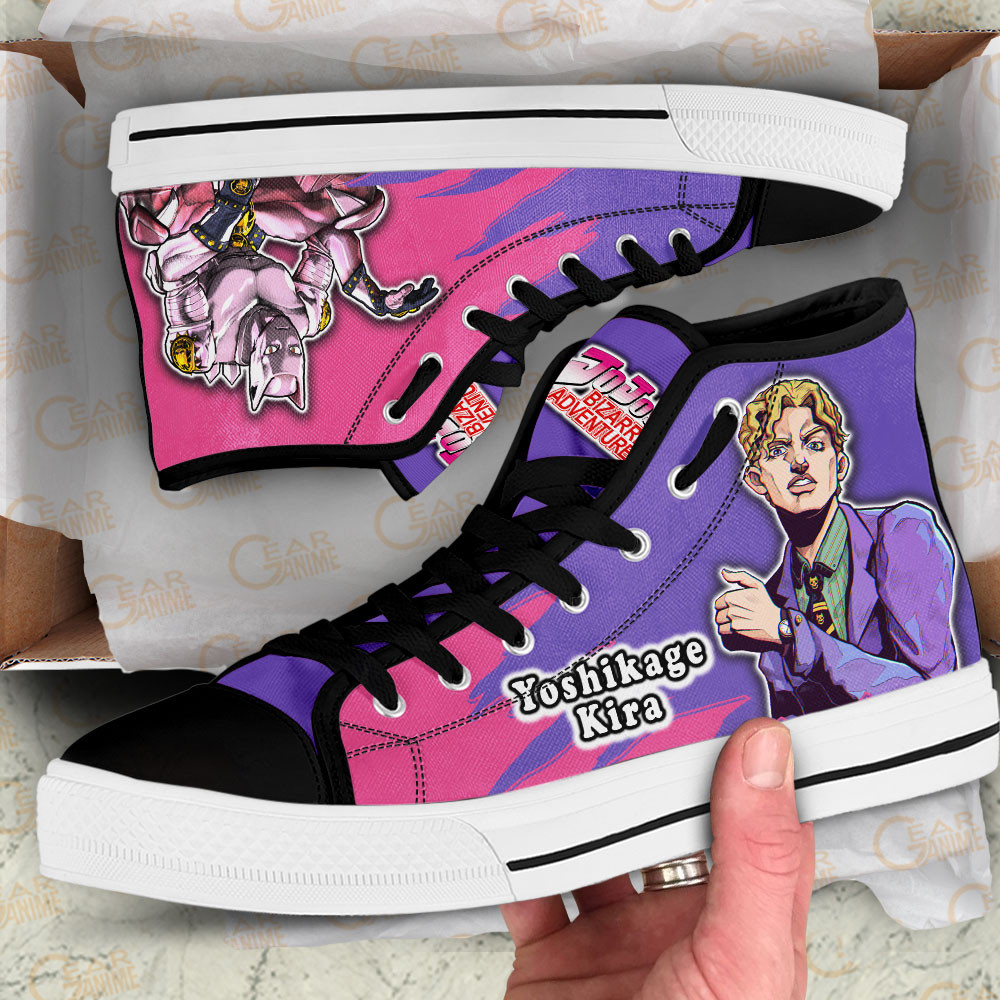 Yoshikage Kira High Top Shoes JoJo’s Bizarre Adventure Anime Sneakers