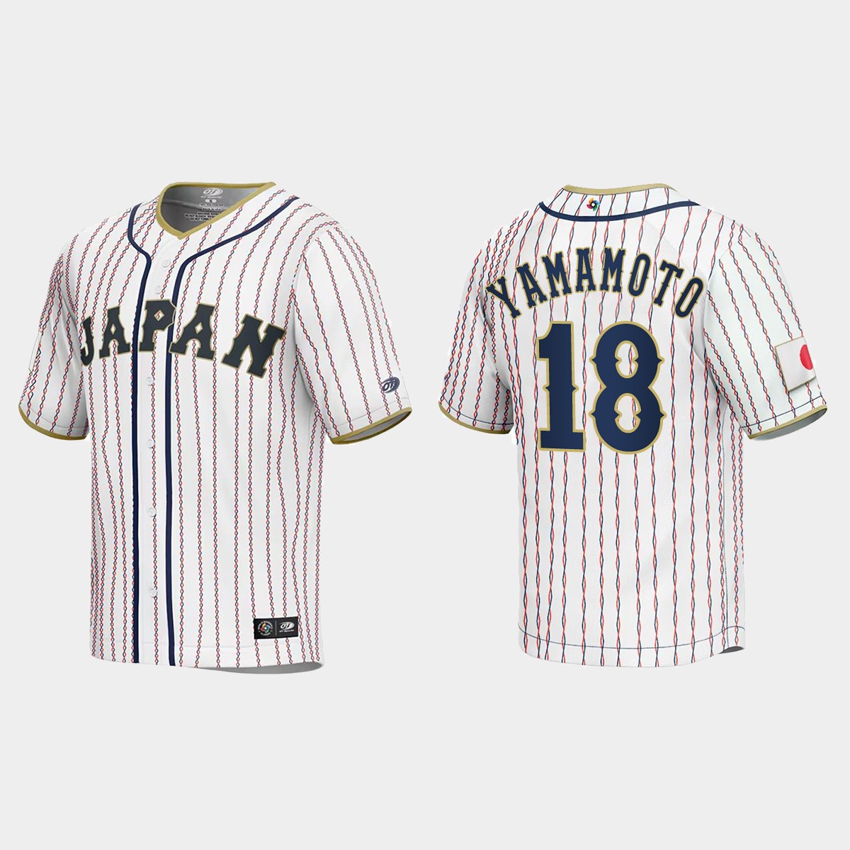 Yoshinobu Yamamoto Japan 2023 World Classic Jersey - White