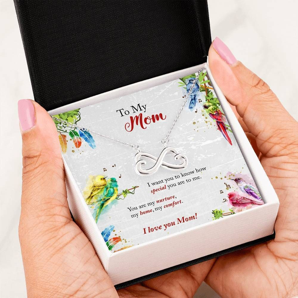 You Are My Comfort Infinity Heart Necklace For Mom