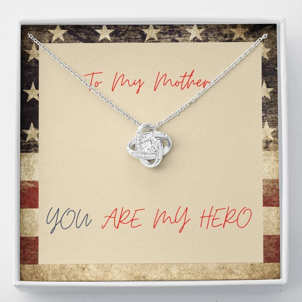 You Are My Hero Gift For Mom Love Knot Necklace