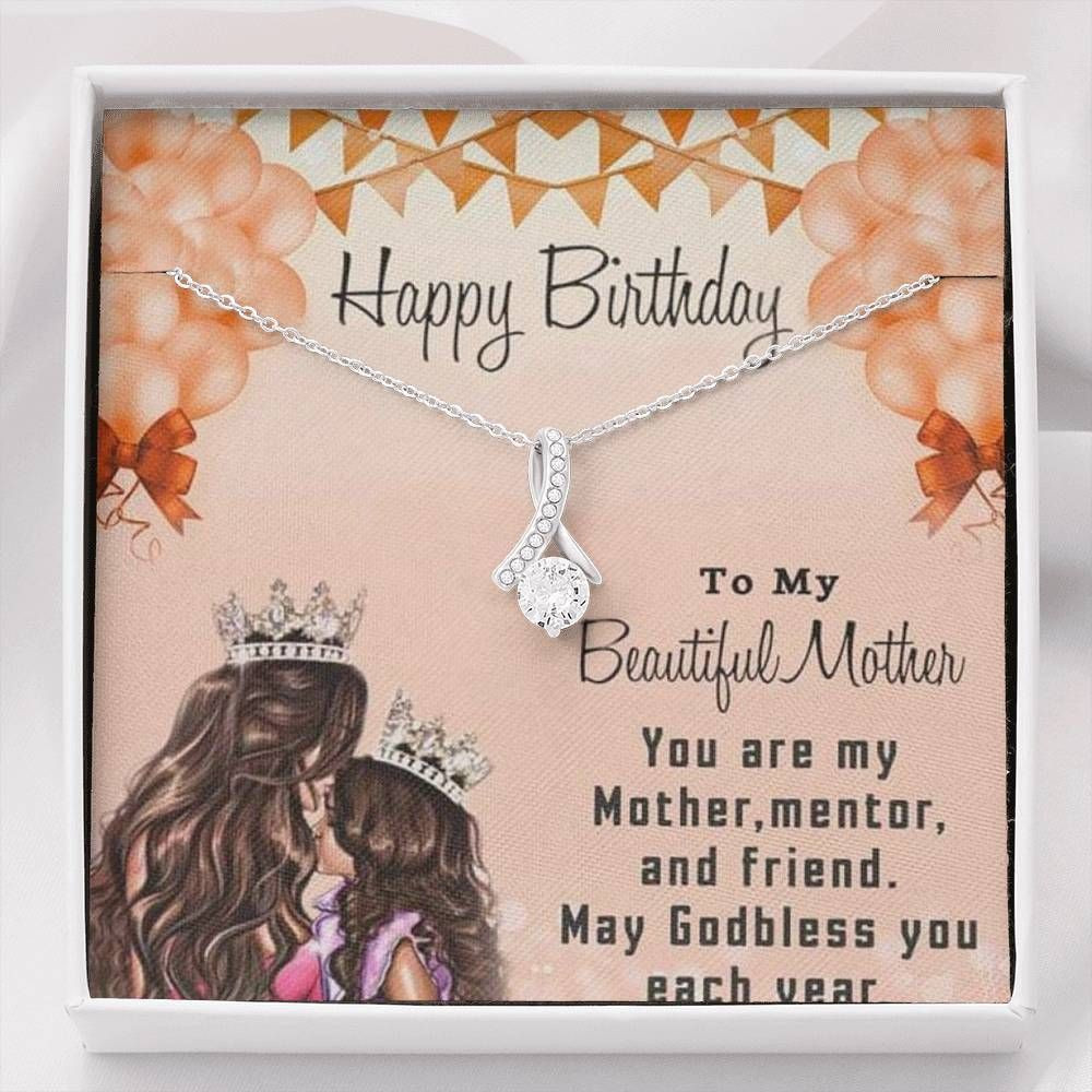 You Are My Mentor Alluring Beauty Necklace Birthday For Mom