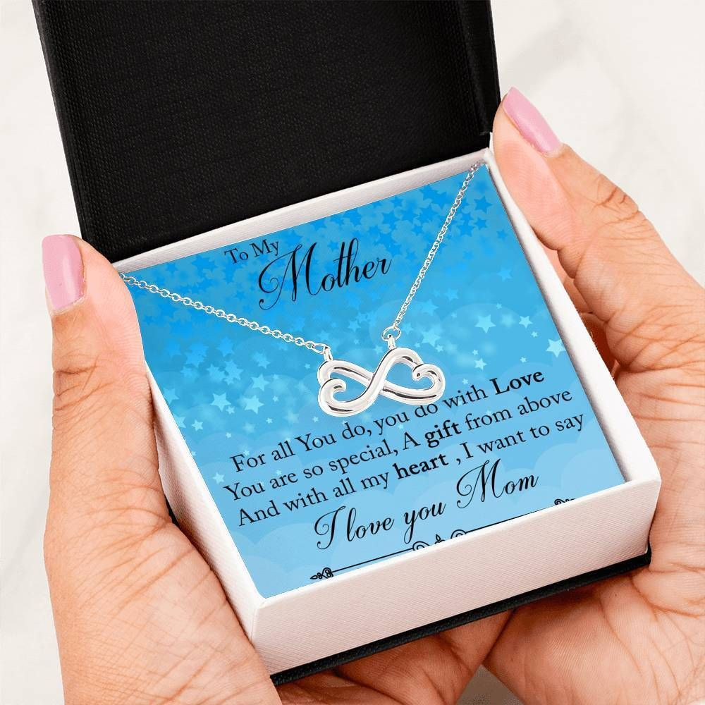 You Are So Special Infinity Heart Necklace For Mom