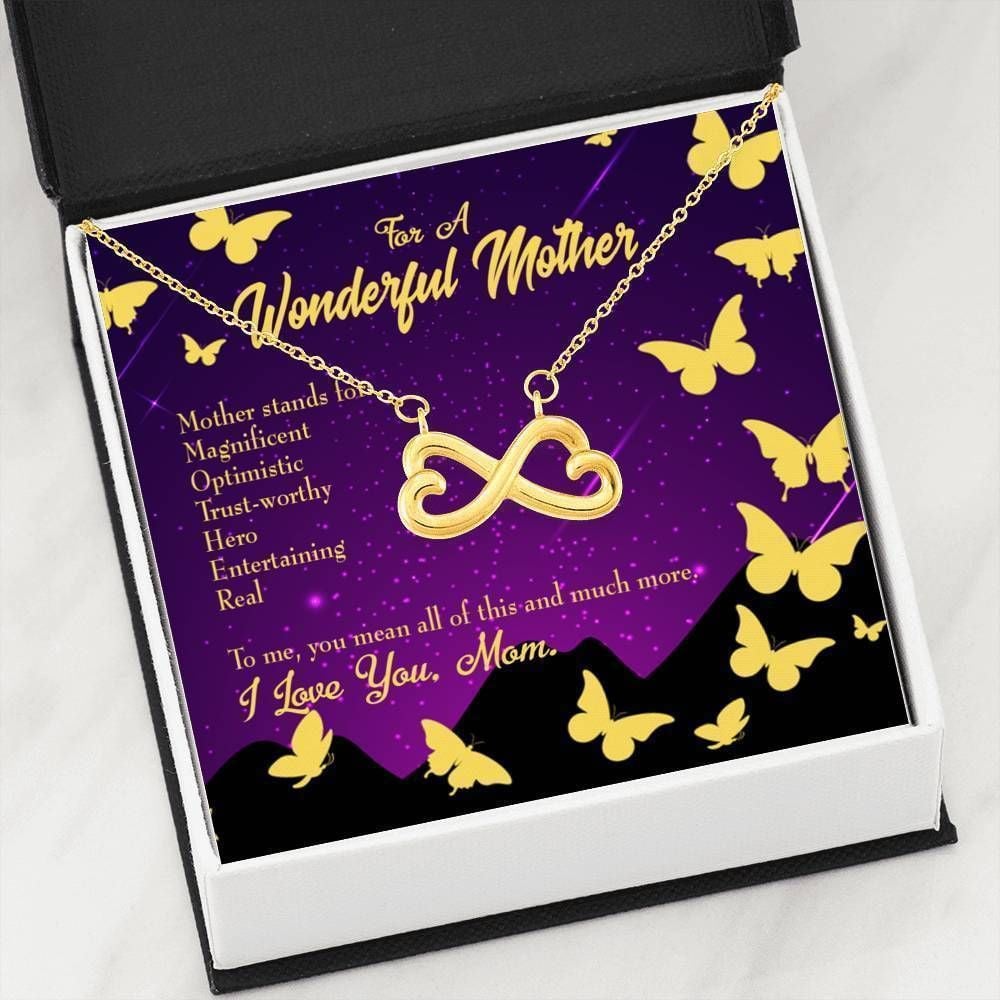 You Mean All Of This Infinity Heart Necklace Gift For Mom