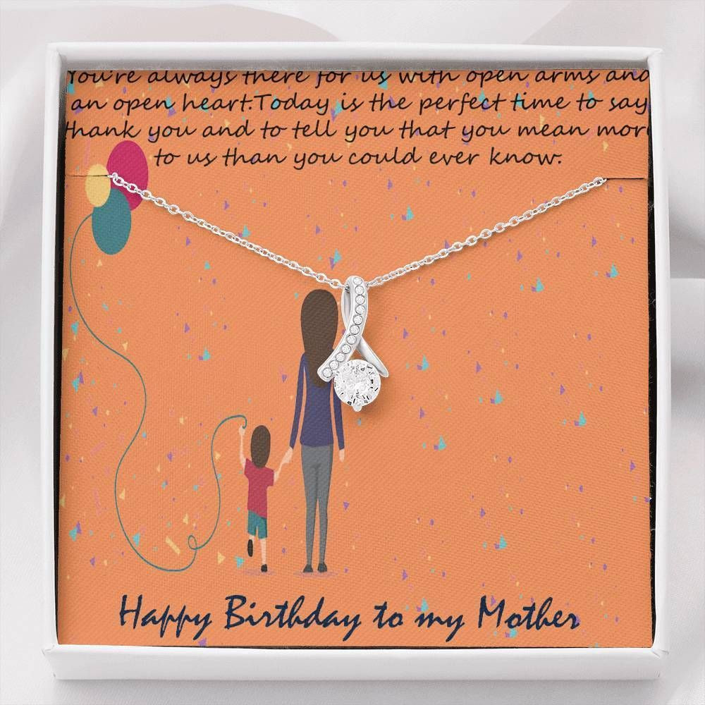 You Mean More To Us Alluring Beauty Necklace For Mom