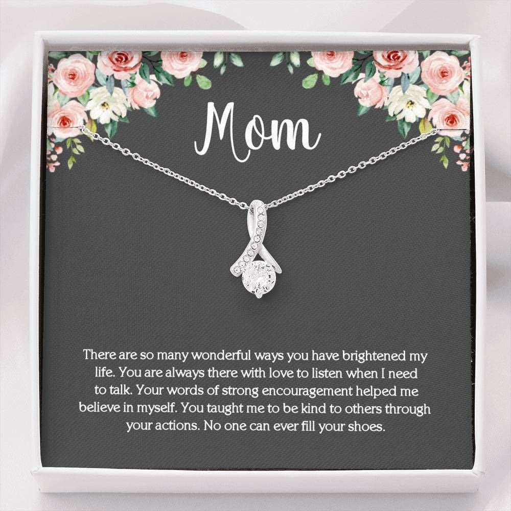 You Taught Me To Me Be Kind Gift For Mom 14k White Gold Alluring Beauty Necklace