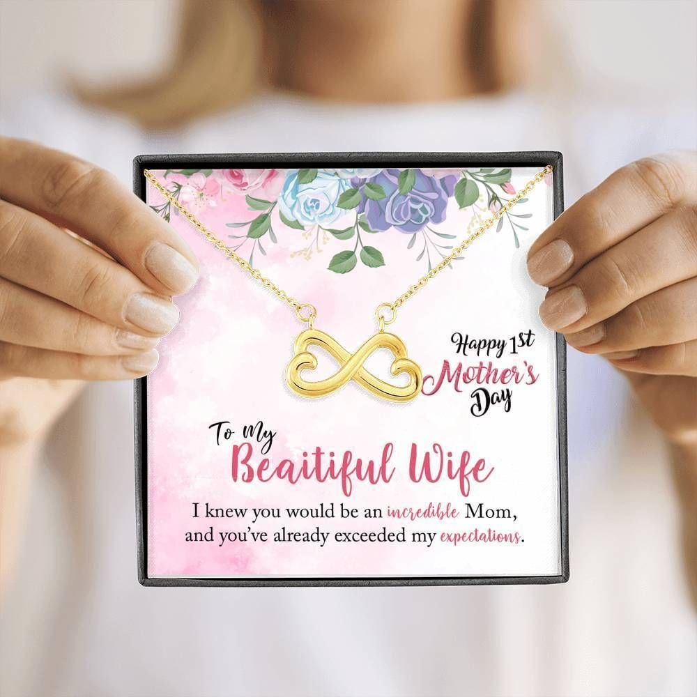 You Would Be An Incredible Mom Infinity Heart Necklace For Mom