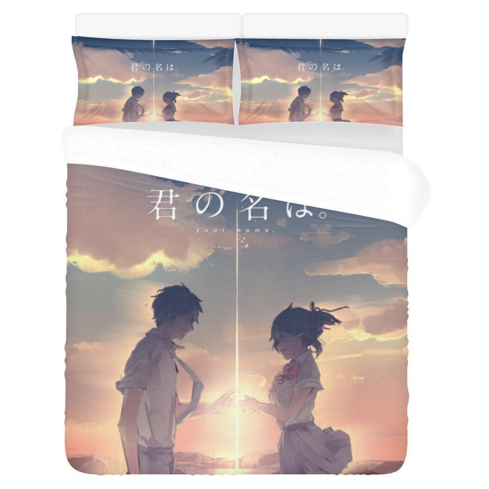 Your Name 3D Customized Duvet Cover Bedding Set
