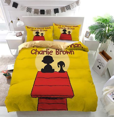 You’Re A Good Man Charlie Brown Valentine Day Custom 3D Customized Duvet Cover Bedding Set