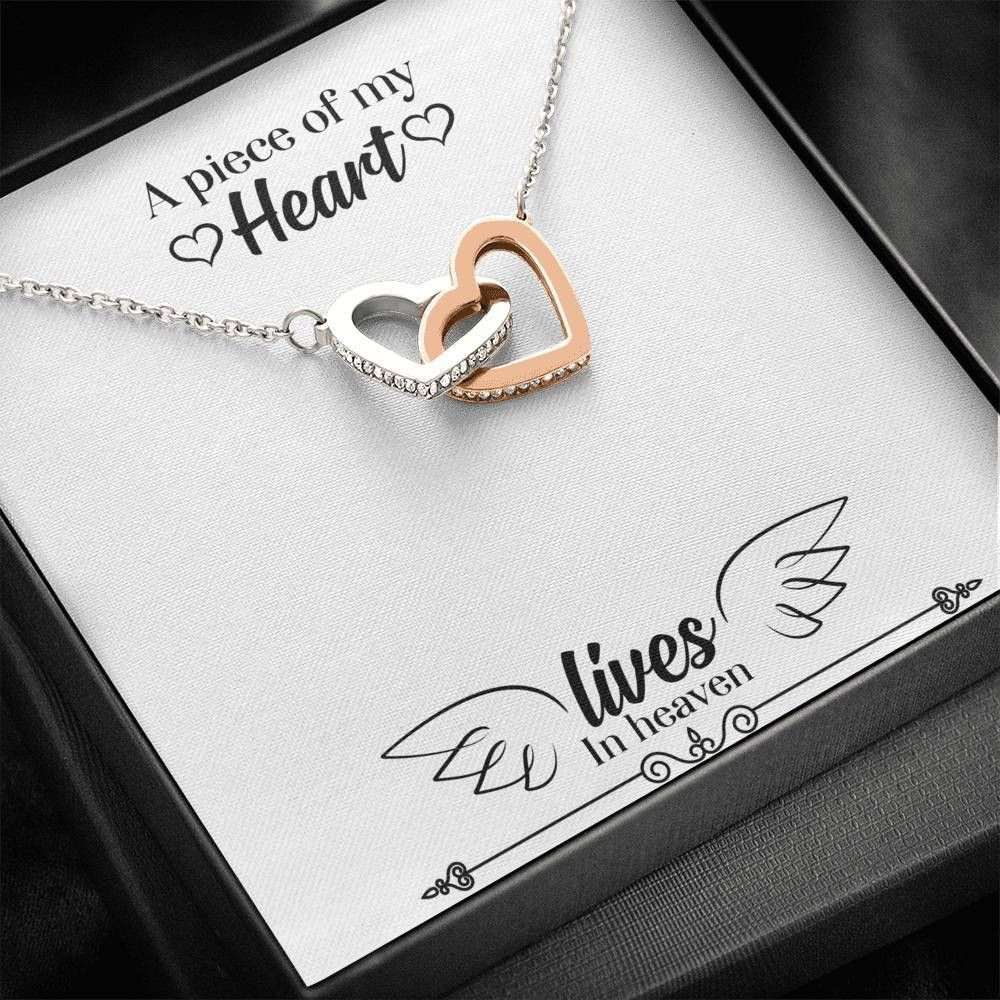 You’re A Piece Of My Heart Interlocking Hearts Necklace For Mom