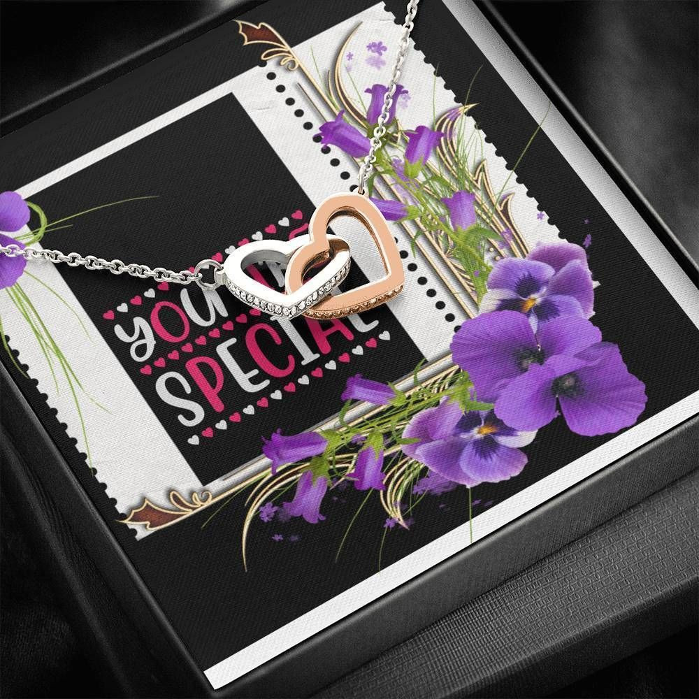 You’re Special Gift For Mom Interlocking Hearts Necklace
