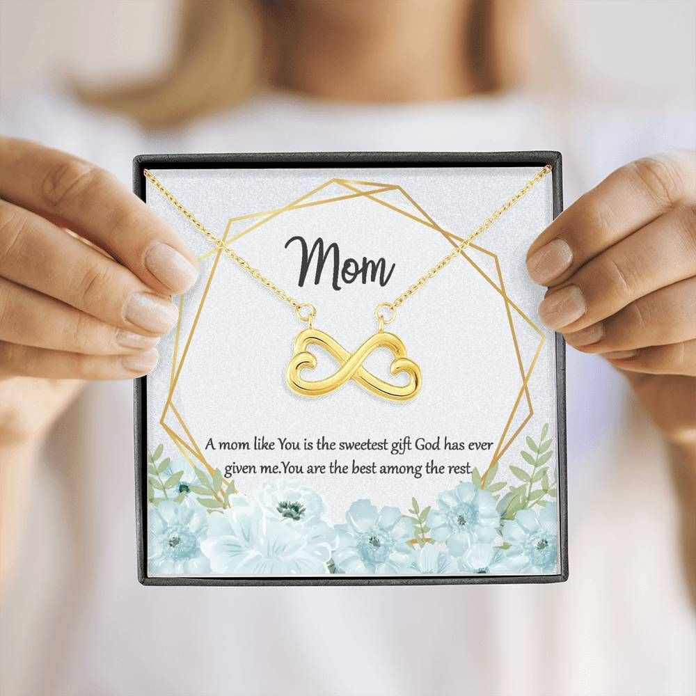You’re The Best Among The Rest Infinity Heart Necklace For Mom