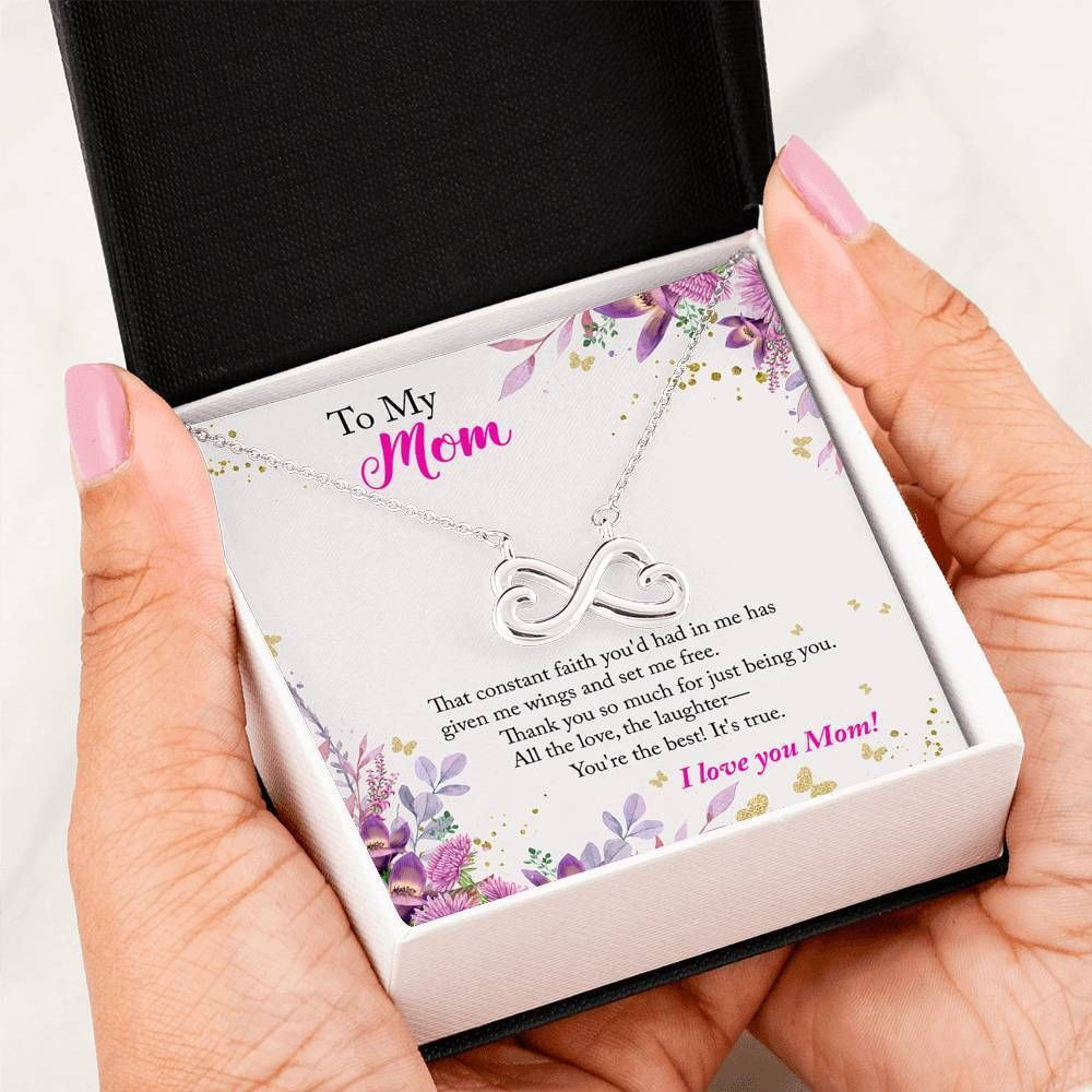 You’re The Best Infinity Heart Necklace For Mom