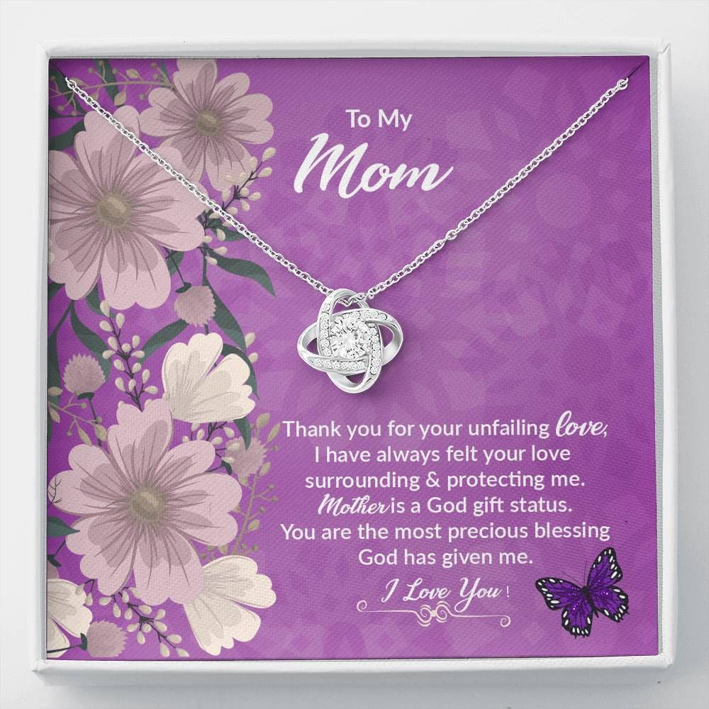 You’re The Most Precious Blessing God Has Given Me Love Knot Necklace For Mom