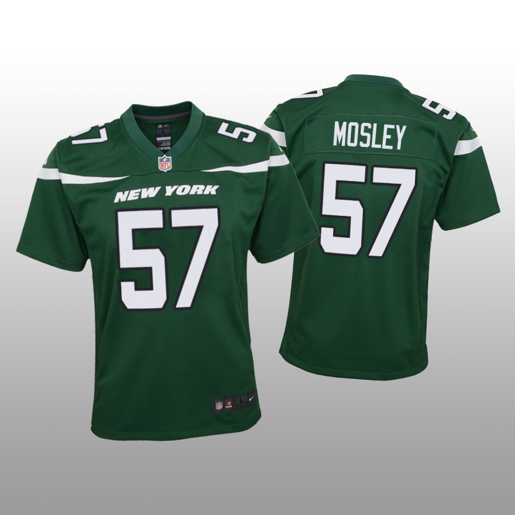 Youth 2019 C.J. Mosley #57 New York Jets Green Game Jersey