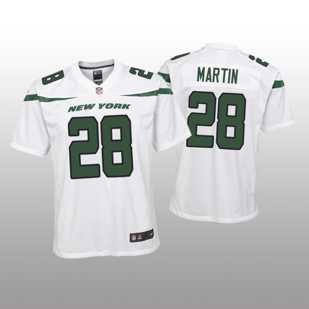 Youth 2019 Curtis Martin #28 New York Jets White Game Jersey