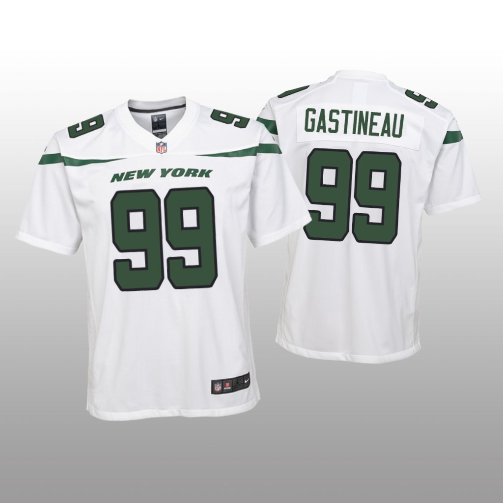 Youth 2019 Mark Gastineau #99 New York Jets White Game Jersey