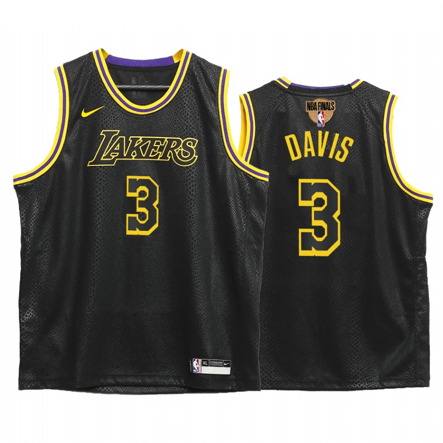 Youth Anthony Davis Los Angeles Lakers Black 2020 Western Conference Champions Mamba Inspired Jersey