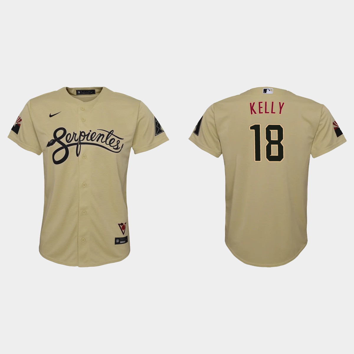 Youth Arizona Diamondbacks Carson Kelly Gold 2021 City Connect Jersey