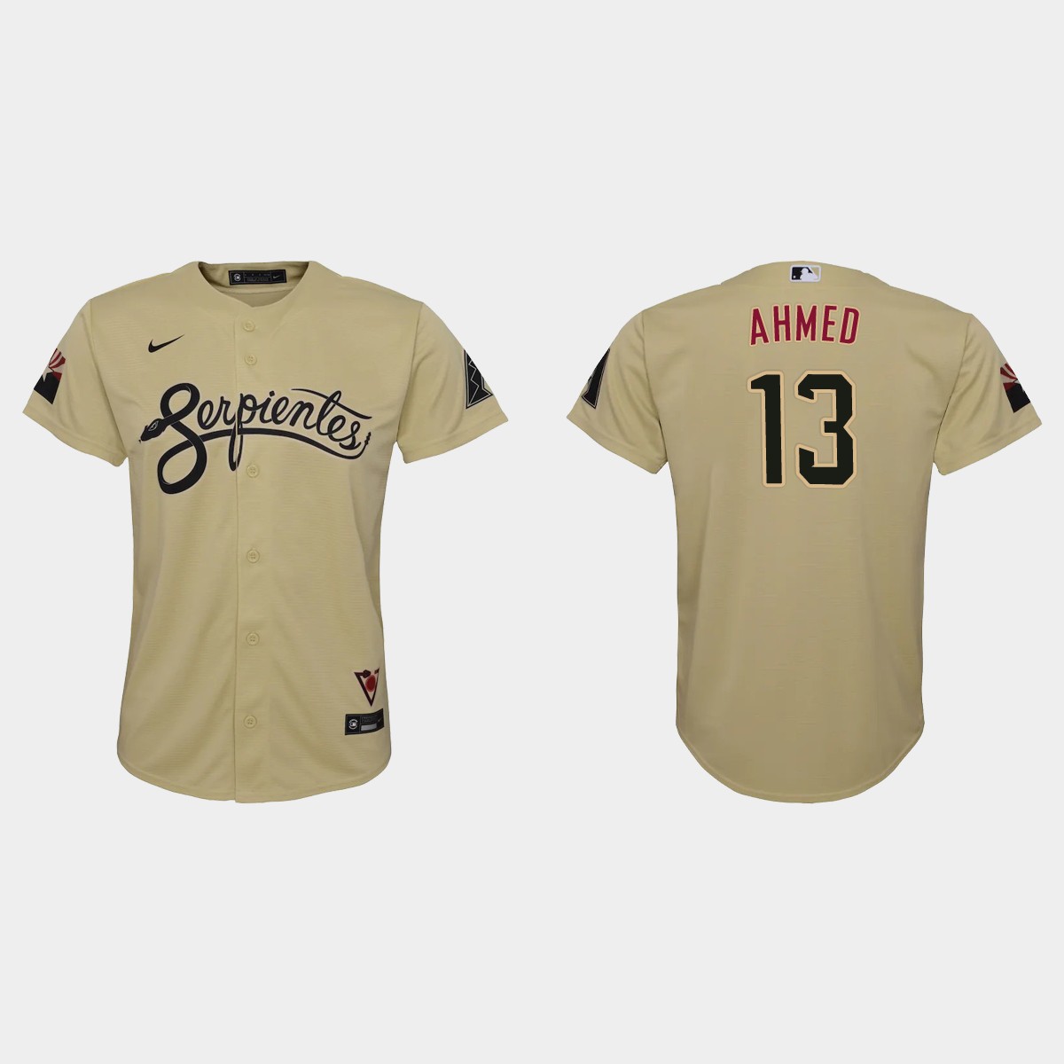 Youth Arizona Diamondbacks Nick Ahmed Gold 2021 City Connect Jersey