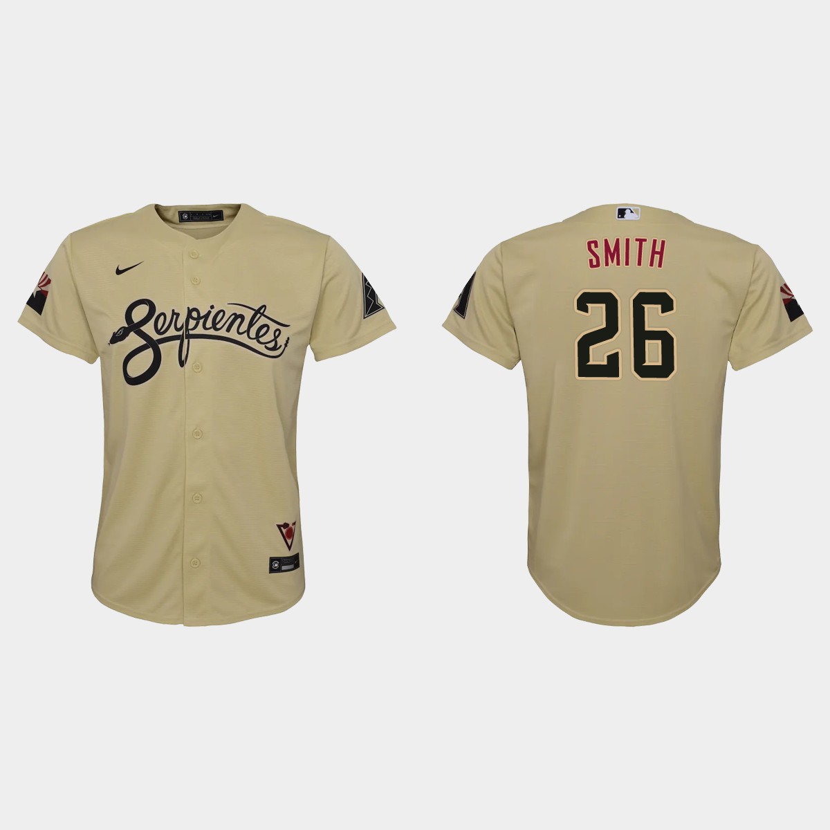 Youth Arizona Diamondbacks Pavin Smith Gold 2021 City Connect Jersey