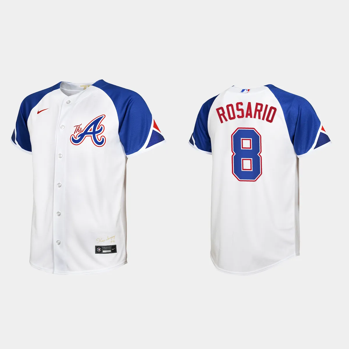 Youth Atlanta Braves Eddie Rosario White 2023 City Connect Jersey