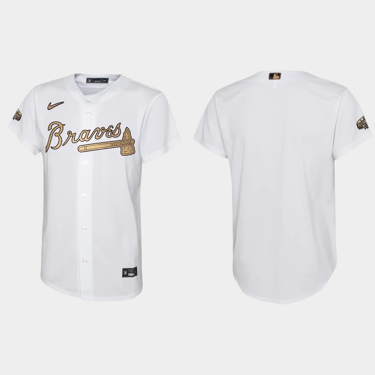 Youth Atlanta Braves White 2022 MLB All-Star Game Jersey