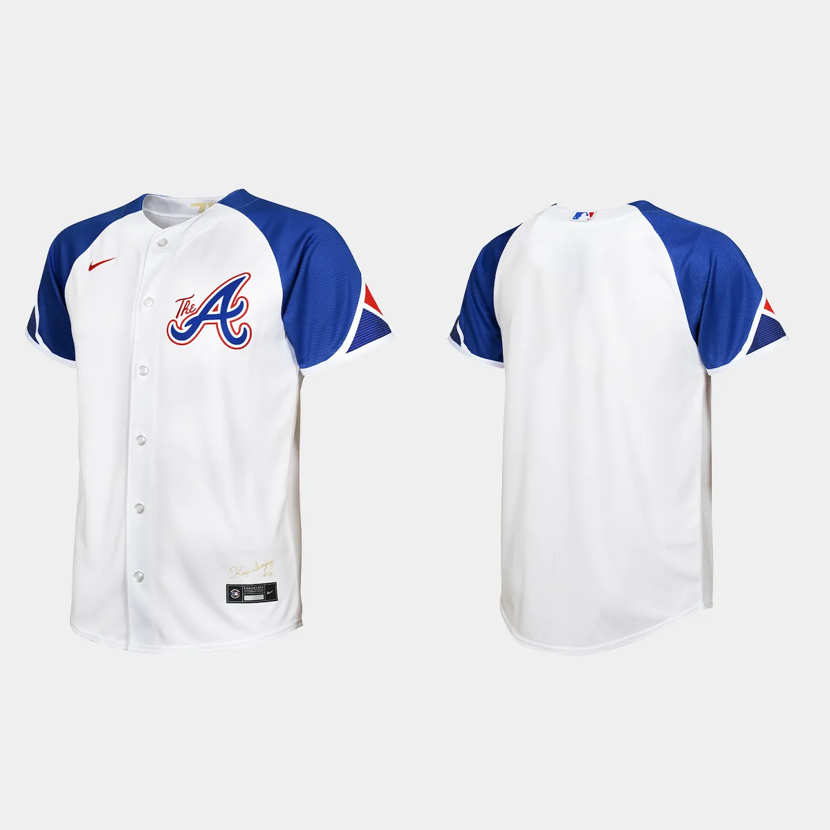 Youth Atlanta Braves White 2023 City Connect Jersey