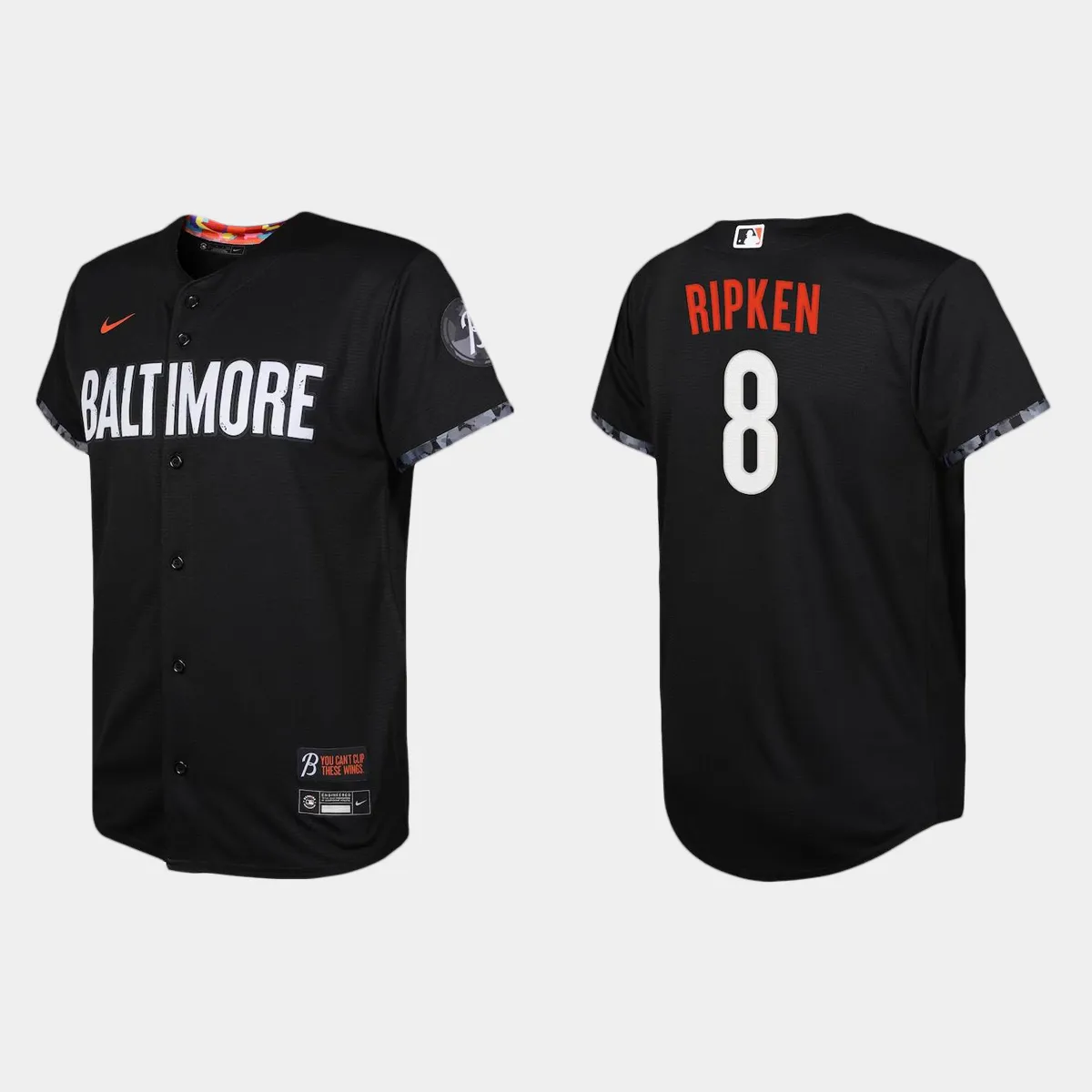 Youth Baltimore Orioles Cal Ripken Black 2023 City Connect Jersey