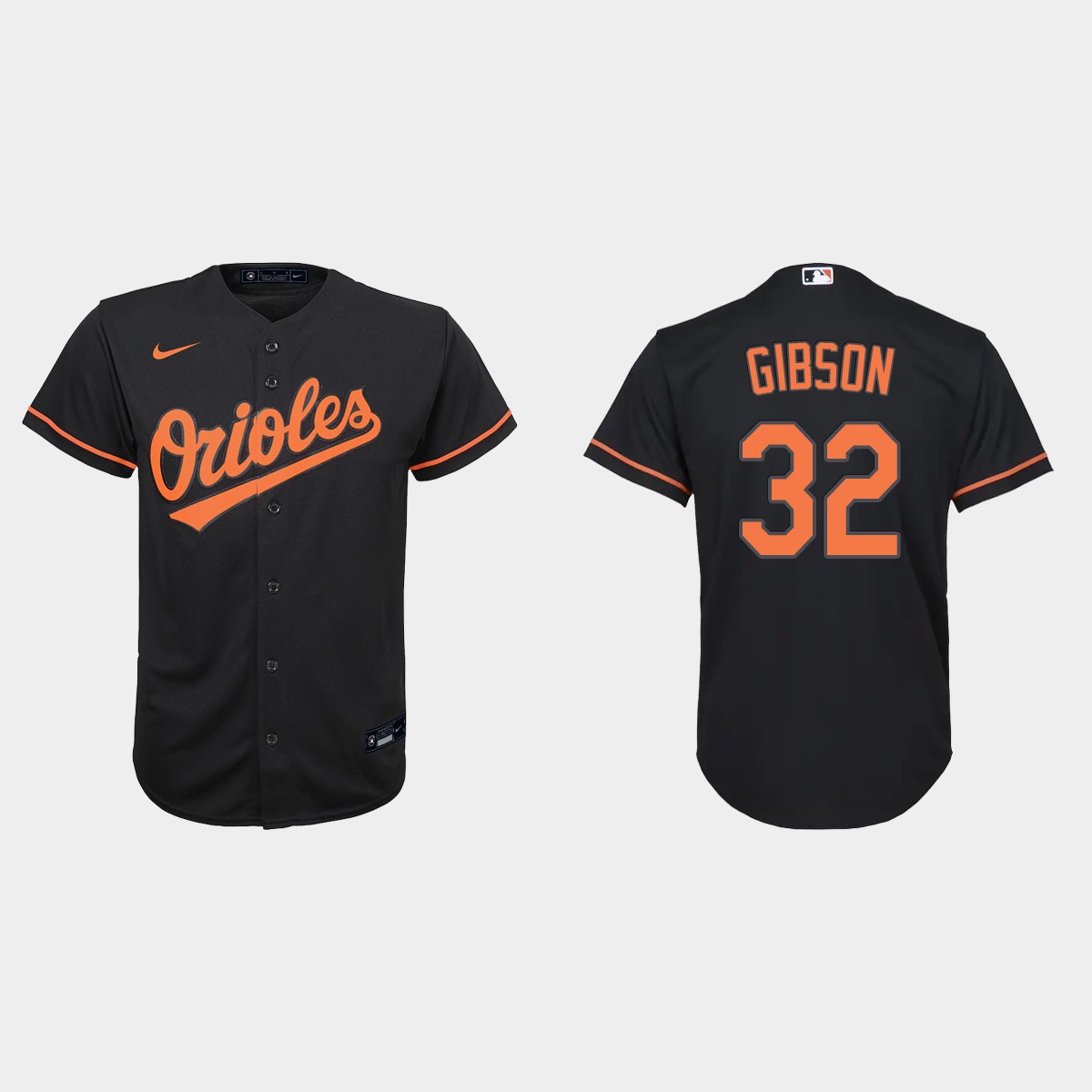 Youth Baltimore Orioles Kyle Gibson Black Alternate Jersey
