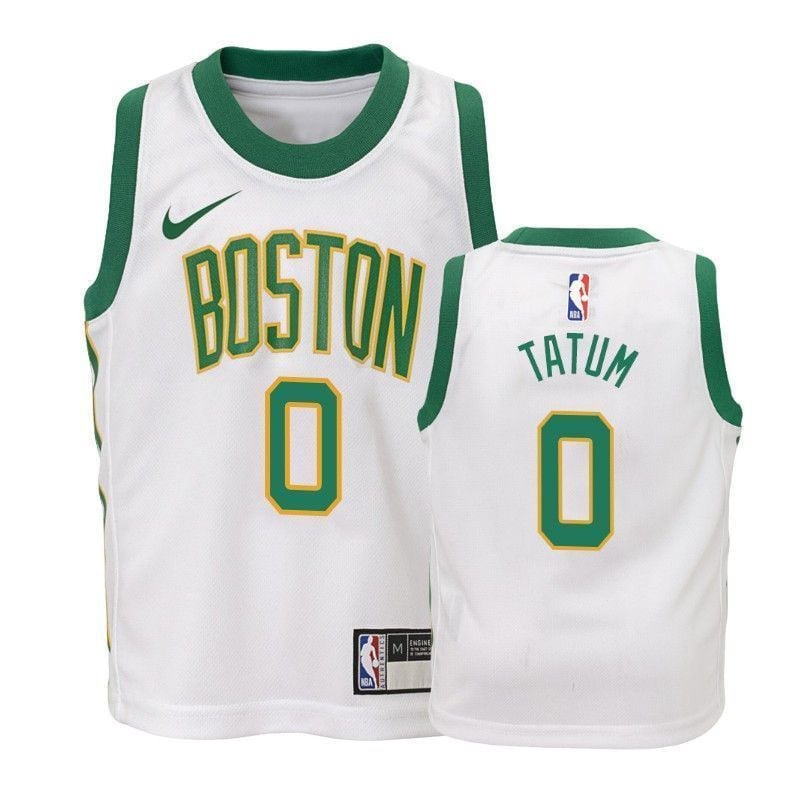Youth Boston Celtics Jayson Tatum 0 City White Jersey