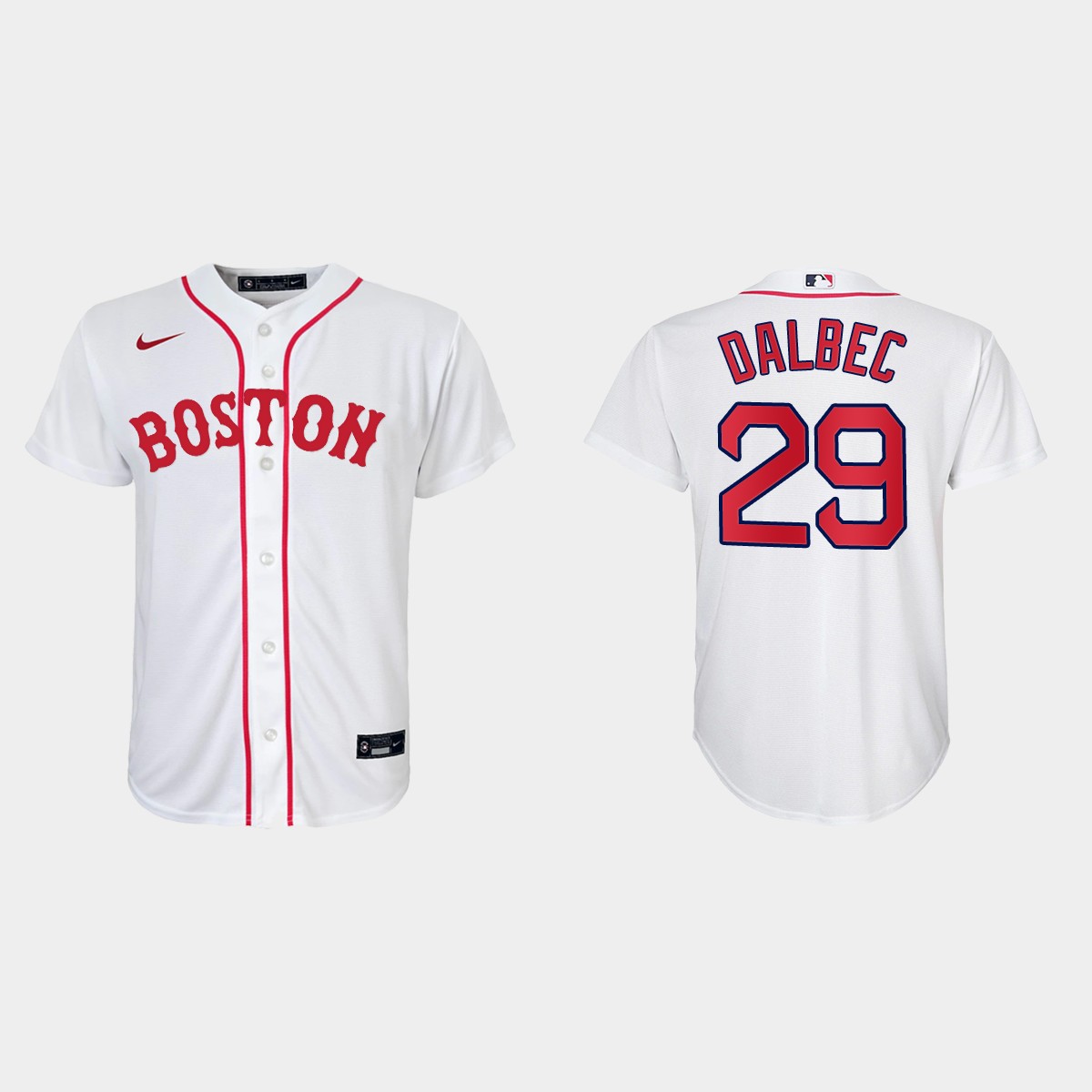 Youth Boston Red Sox #29 Bobby Dalbec White 2021 Patriots' Day Jersey